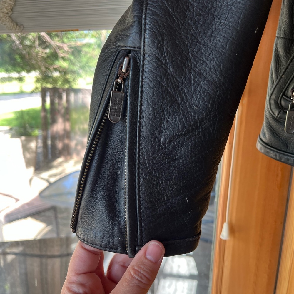 Harley-Davidson Black Bomber Jacket with Stand-Up Collar - Picture 4 of 6